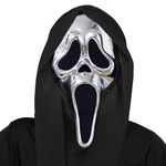 Fun World Officially Licensed Ghost Face Chrome Plated Mask Costume Accessory