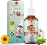 Punkin Butt Teething Oil - 1 oz - 100% Natural Teething Relief for Babies - Proprietary Blend Includes Chamomile, Sunflower, Peppermint, and Clove Oil - Baby Teething Relief with No Added Chemicals