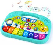 PLAY Baby Musical Toys - Toddler Piano Toy Keyboard Baby Piano & Drum Toys Infant Piano with Animals Sound Early Learning Educational Interactive Musical Gift Toy for 1 Year Old Boys Girls