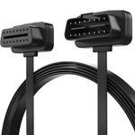 MeridianSemi obd2 Extension Cable for all Cars 60cm Cable 16pin Connector Male to Female Extension Cable obd2 Connector for all obd2 Reader & obd2 Scanner