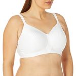 Playtex Women's Secrets Perfectly Smooth Wire Free Full Coverage Bra US4707 - - 36E White