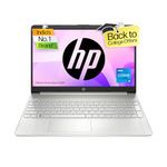 HP 15s 12th Gen Intel Core i5, 15/6inch (39.6 cm), 8GB RAM, 512GB SSD, Intel Iris Xe Graphics, Backlit Kb, (Win 11 Home, Natural Silver, 1.69kg), fq5202TU / fq5329TU