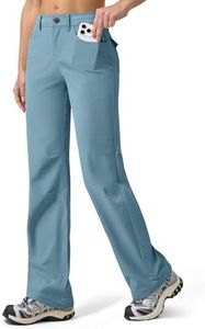 Willit Women's Hiking Pants Quick Dry UPF 50+ Stretch Travel Work Pants with Pockets Lightweight Water-Resistant Curvy Fit 29" Fog Blue 4