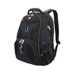 SWISSGEAR 1900 ScanSmart TSA Laptop Backpack Fits 17 Inch Laptop with RFID Protection and Tablet Pocket, Black/Blue, 19-Inch