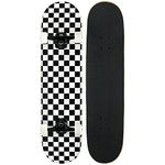 KPC Pro Skateboard Complete, Black and White Checker