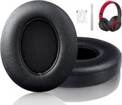 F FEYCH Beats Studio Replacement Earpads for Beats Studio 3 &Beats Studio 2 (B0500/ B0501) 2 Pieces Noise Isolation Comfortable Memory Foam Ear Cushions (Black)