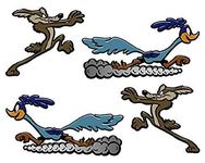 decalsCoyote and Road Runner Pair Each Printed Sticker Graphic - Sticker Decal