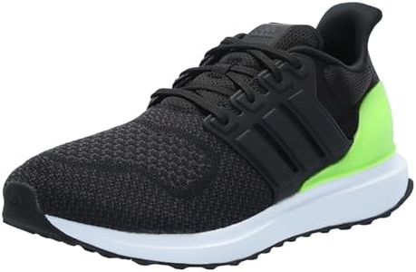 adidas Men's UBounce DNA Sneaker, Black/Black/Lucid Lemon, 10.5