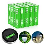 EBL 20 x AAA Rechargeable Solar Batteries 1.2V for Outdoor Garden Solar Lights, 500mAh High Performance Ni-MH AAA Batteries