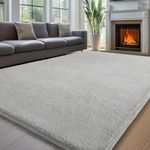 Sour Lemon Carpet Rugs Living Room Large 200x290, Grey Rug for Bedroom Washable Area Rugs Anti Slip Fluffy Rug Shaggy Cream Rug Carpets Extra Large Rugs for Living Room Kids Room