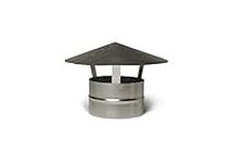 Roof Cowl 125mm Diameter 5". Ducting Pipe. Woodburner Flue Liner. Ventilation Pipe Chimney Pot rain hat Cover