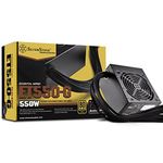 SilverStone SST-ET550-G 550W 80 Plus Gold Fixed Cable Power Supply with Flat Black Cables and Quiet Fan Curve