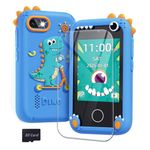 BAISIQI Kids Smart Phone for Boys Ages 3-8, Dinosaur Phone Toys with Dual Camera, Toddler Touchscreen Phone Educational Toys for Kids, Christmas Birthday Gifts for 3 4 5 6 7 8 9 10 Year Old Boys