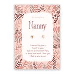 Rose gold heart stud earrings for Nanny Nan | gift for mothers day birthday or xmas/christmas | gifts for great Nanna Grandma gift her | women presents