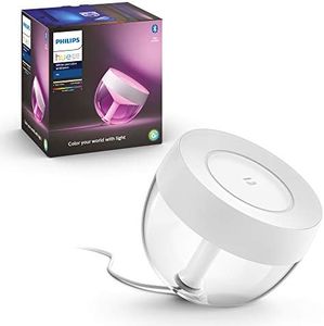 Philips Hue Iris White and Colour Ambiance Table Lamp Smart Lighting. [White] with Bluetooth. Works with Alexa, Google Assistant and Apple HomeKit, 1 Count (Pack of 1)