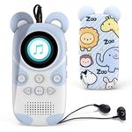 RUIZU 16GB Bluetooth MP3 Player for Kids, Cartoon Zoo Portable Music Player, Child MP3 Player with Speaker, FM Radio, Voice Recorder, Stopwatch, Pedometer, Support Micro SD Card up to 128GB