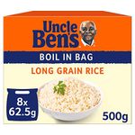 Uncle Ben's Boil in Bag Long Grain Rice (8x62.5g)