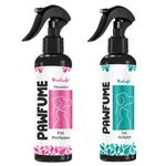 VetSafe Pet Perfume 200 ml (Pack of 2)- Long-Lasting Fragrance Spray for Dogs and Cats, Odour Eliminator, Grooming Essential, Fresh Baby Love and Thunder Scent