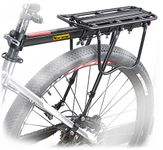 West Biking Bike Rack Pannier Rack - Rear Bike Rack Adjustable Bike Pannier Rack, 50 KG Load Bike Rear Rack Cycling Bike Bag Commuter Rack, Aluminum Alloy Bicycle Luggage Carrier Rack with Reflector