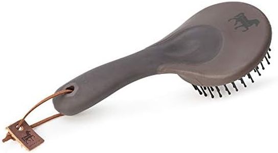 Animalon Cepillo de crin y cola para caballos, peine para crines y cola para caballos, cepillo para crines para peinar el pelo de caballo, accesorio para el cuidado de los caballos (marrón)