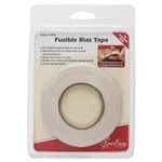 Sew Easy Fusible Bias Tape – Transparent 5mm x 20m Iron On Bias Binding for Decoration in Celtic & Stained Glass Quilts, Sewing, Dressmaking