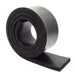 Neoprene Rubber Strips 1/2(.500)" Thick X 3" Wide X 10' Long, Solid Rubber Rolls Use for Gaskets DIY Material, Supports, Leveling, Sealing, Bumpers, Protection, Abrasion, Flooring