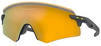 Oakley Men UV Protected Gold Lens Rectangle Sunglasses - 0OO9471