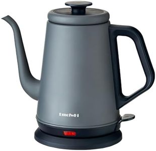 DmofwHi Gooseneck Electric Kettle(1.0L),1000W Electric Tea Kettle of 304 Stainless Steel,Auto Shut off,Water Kettle for Coffee and Tea-Grey
