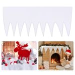 GIONAR 150 x 68cm Christmas Decoration Snow Blanket With Tassel - Thick Soft Fake Snow Cover for Christmas Decoration Village Displays Under The Christmas Tree Holiday Decor and Winter Displays