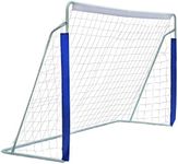 FUNJEPE 8ft Portable Steel Soccer/Football Goal Outdoors Garden Training with Rot-Proof Football Net and Carry Bag