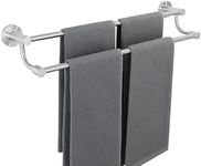 Alise Double Towel Bars, Towel Racks for Bathroom, Wall Mount Towel Holder, SUS304 Stainless Steel Towel Rack，Double Towel Rod Towel Hanger, 24 Inch Towel Rail,Brushed Nickel, GOY4600-LS