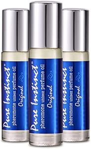 Pure Instinct Roll-On (3-Pack) - The Original Pheromone Infused Essential Oil Perfume Cologne - Unisex for Men and Women - TSA Ready