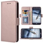 Phone Case for LG Stylo 3 / Stylo3 Plus Folio Flip Wallet Case,PU Leather Credit Card Holder Slots Heavy Duty Full Body Protection Kickstand Protective Phone Cover for LGstylo3 3+ Stylus 3 Rose Gold