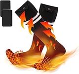 THetie Heated Socks for Men＆Women, Rechargeable Electric Heated Socks Winter Upgraded 3.7V 5000mAh Battery Powered Heating Socks for Cold Weather Outdoor Sports Camping Hunting Hiking Skiing Riding