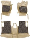 Autoistix 7D Premium Custom Fitted Car Foot Mats for Hyundai Santa Fe 2014 - Beige Beige