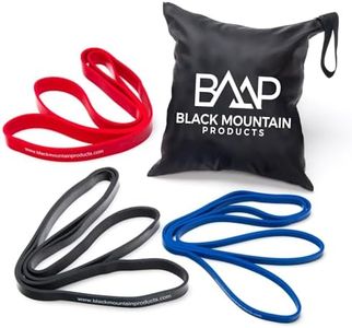 Black Mountain Products Strength Loop Resistance Exercise Bands, Pack of 3