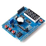 REES52 Multi-Function Shield ProtoShield Multi-Functional Expansion Board Sensor Shield Module with Four Digital Display for Compatible with Arduino