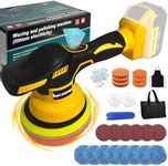 Cordless Car Buffer Polisher for Dewalt 20V Battery, 6 Inch Portable Orbital Buffer Polisher Kit, 8 Variable Speed Car Polisher for Car Detailing/Polishing/Waxing (Battery Not Include)