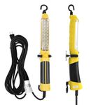 LED Work Light (25FT) with Super-Bright COB LED Light Source, Handheld Corded Trouble Lights with Strong Magnet, Double Swivel Hook, ETL Listed, Suitable for car Repair, Machinery and Construction