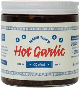 Mama Teav's Hot Garlic Chili – 6oz Flavor-Infused Sauce with Grapeseed Oil – Gluten-Free, Vegan, All-Natural – Mildly Spicy & Savory Condiment Perfect for Health-Conscious Cooking