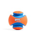 Chuckit! Kick Fetch Dog Toy, Interactive Outdoor Toy for Fetch, Soccer, or Pool, Durable Rubber and Foam Construction, Bright Colours for Visibility, Large