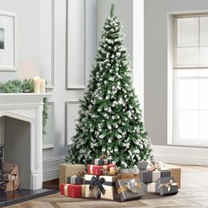 Mazam 2.1M 7FT Snowy Christmas Tree Xmas Home Decorations 1000 Tips