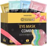 Maskiss Under Eye Patches(25 Pairs), 24K Gold, Caffeine, Hyaluronic Acid, Aloe Vera Eye Masks for Dark Circles Puffy Eyes Undereye Bags, Eye Skincare Bachelorette Party Favors, Valentine's Day Gift