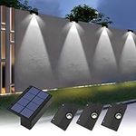 XmnSoly Solar Fence Lights Outdoor 