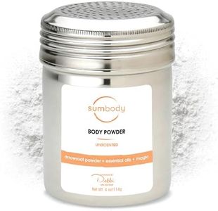 Sumbody Body Powder for Women & Men Unscented - (4oz) Talc & Cornstarch Free Body Powder Made with Arrowroot, Sweat Absorbing Powder, Perfume Dusting Powders for Skin Care, Baby Powder Travel Size