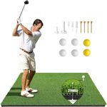 ToVii 5x4ft Golf Hitting Mats | Premium Artificial Turf with Rubber Foam Padding|Golf Mat for Indoor/Outdoor Practice|Come with 2 Rubber Tees, 7 Golf Tees and 6 Golf Balls