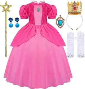 Avady Princess Costume for Girls Princess Dress Kids Cosplay Costume Birthday Halloween Dress Up