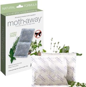 Richards Homewares Moth Away Herbal Non Toxic Natural Repellent, 6-Jumbo Sachets