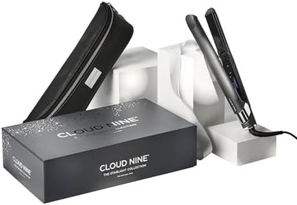 CLOUD NINE The Original Iron Grey Hair Straightener Starlight Grey | Variable Temperature Control Quick Heat Touch Technology Ceramic Floating Plates Spring Flex Styling | Smooth Sleek Results