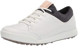 ECCO Men's Street Retro Hydromax Golf Shoe, Bright White, 10-10.5